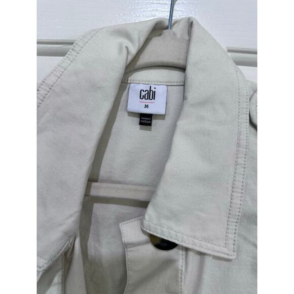 Cabi #5659 Women's White Kenya Safari Utility Military Jacket Size Medium - Picture 5 of 6
